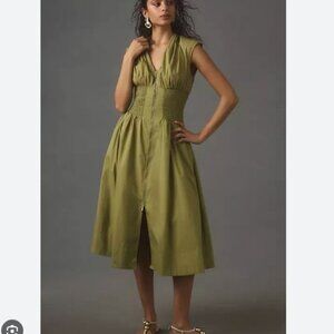 By Anthropologie Tommie Cap Sleeve Dress